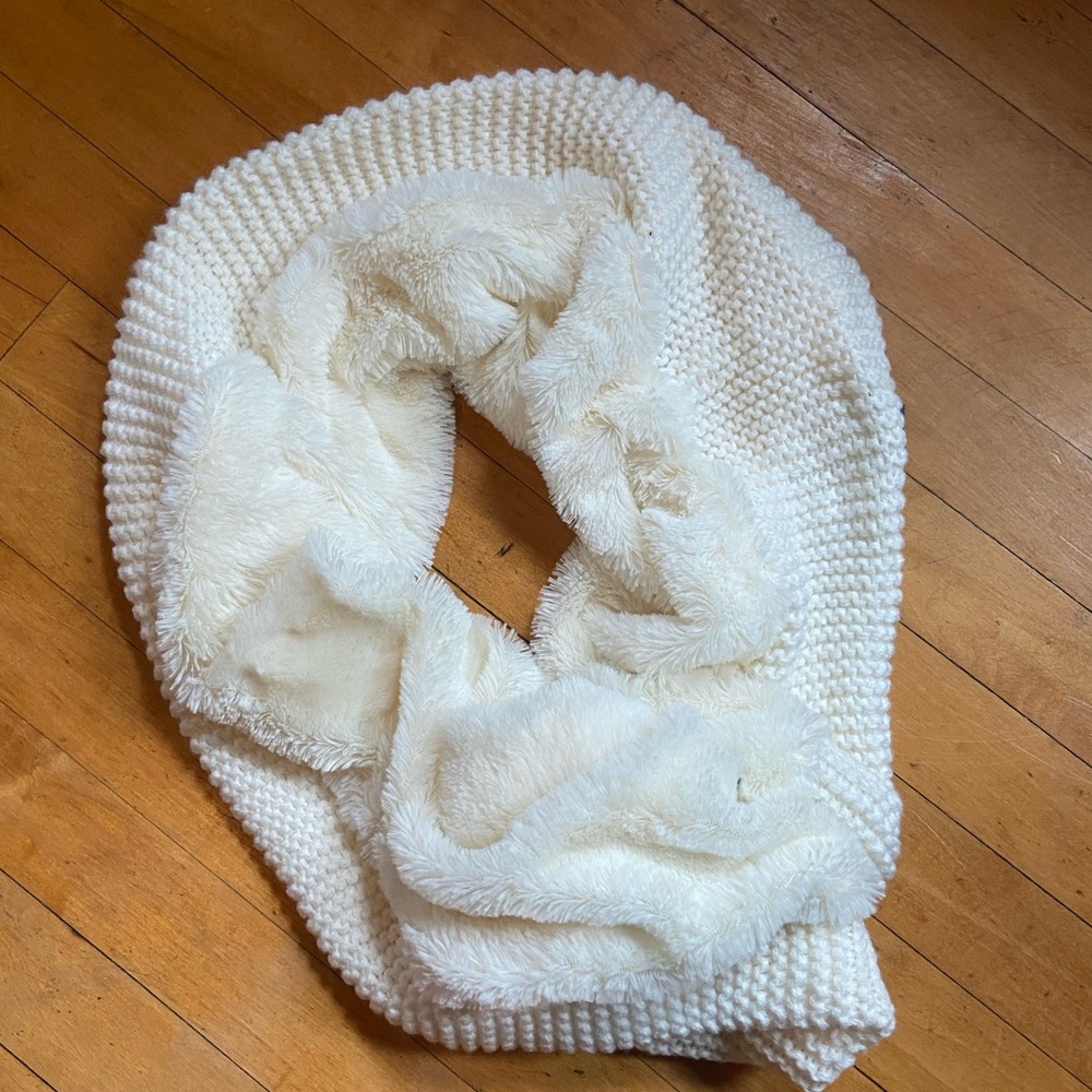 White Ugg Infinity Scarf